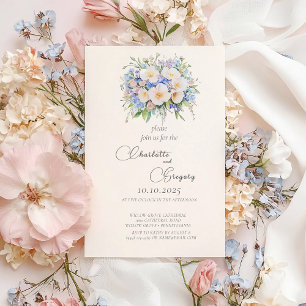 Invitation Élégant Mariage floral sophistiqué
