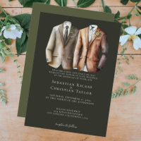 Elégant Mariage gay deux pièces en costume