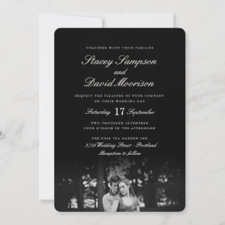 Invitation Élégant Mariage photo