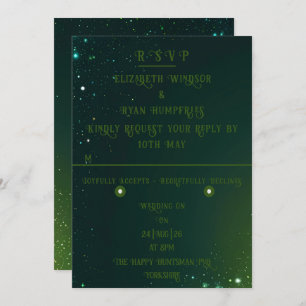 Invitation Élégant Mariage Sparkle
