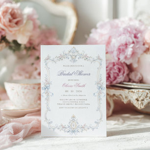 Invitation Élégant Marie Antoinette Enterrement de Vie de Jeu