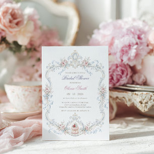 Invitation Élégant Marie Antoinette Enterrement de Vie de Jeu