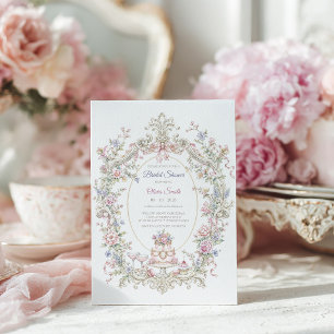Invitation Élégant Marie Antoinette Enterrement de Vie de Jeu