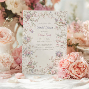 Invitation Élégant Marie Antoinette Enterrement de Vie de Jeu