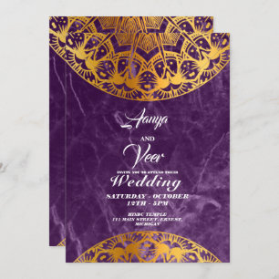 Invitation Elegant Mehndi Wedding Invite