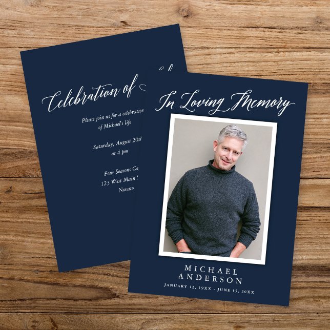 Invitation Elégant Mémorial de la Marine Célébration de la vi (Créateur téléchargé)
