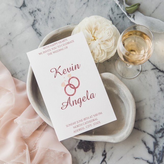 Invitation Élégant minage minimaliste (Créateur téléchargé)