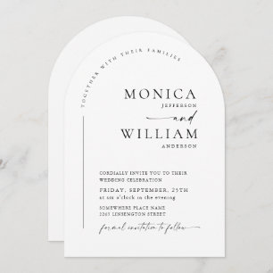 Invitation Élégant minimaliste élégant Mariage de calligraphi