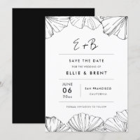 Elégant minimaliste Ginkgo Biloba Enregistrer la d