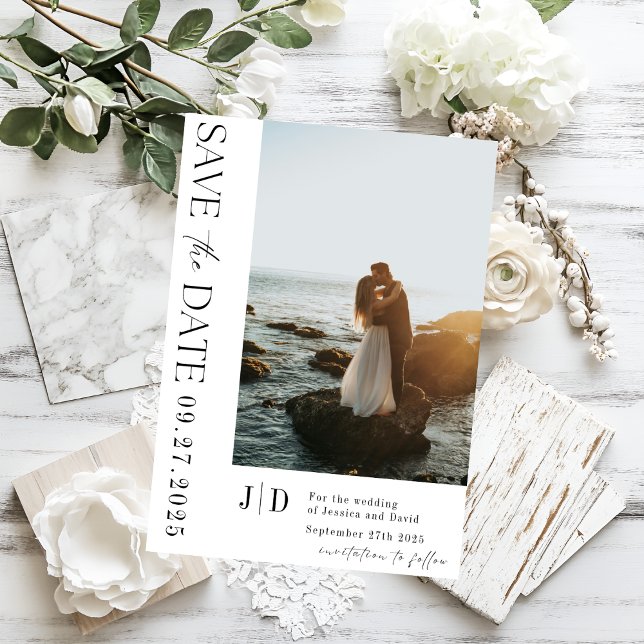 Invitation Élégant minimaliste Sauvegarder la date Moderne et (Elegant Minimalist Save the Date Modern & Stylish Invitation
)