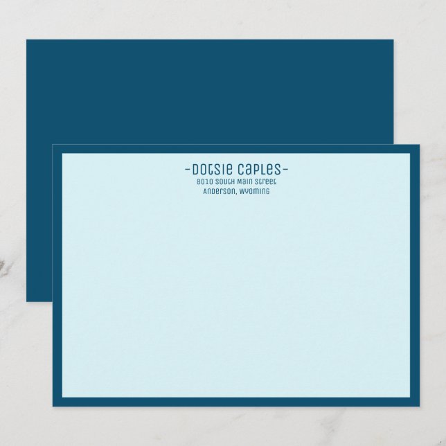 Invitation Élégant Modèle professionnel moderne avec frontièr (Devant / Derrière)