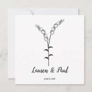 Invitation Elegant, Modern and Minimalist Twigs Desig