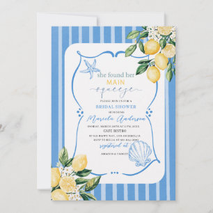 Invitation Elégant Moderne Aquarelle Main presser la mariée s