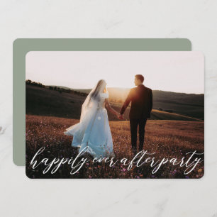 Invitation Élégant Moderne Calligraphie Elopement Mariage