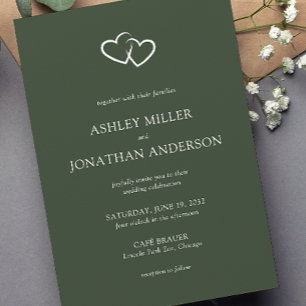 Invitation Élégant Moderne Éléments simples Mariage