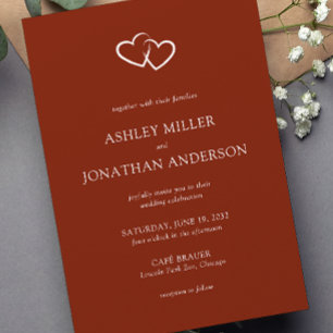 Invitation Élégant Moderne Éléments simples Mariage