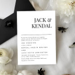 Invitation Élégant moderne | Mariage de noms modifiables<br><div class="desc">Célébrez la beauté intemporelle de l'amour avec mon exquise Premium Classic Modern Elegant Names / Monogram Black & White Mariage Collection. Élevez votre journée spéciale à un nouveau niveau de sophistication et de charme, lorsque vous commencez votre voyage ensemble en couple. Chez Phrosne Ras Design Zazzle, nous comprenons que chaque...</div>