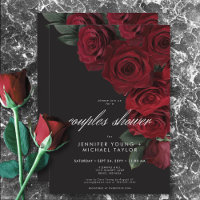 Élégant Moody Roses de sang Floral Couples Douche