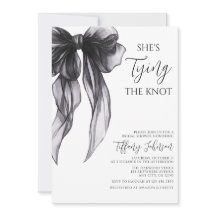 Élégant Nœud Noir Elle Noue le Nœud Mariage Show