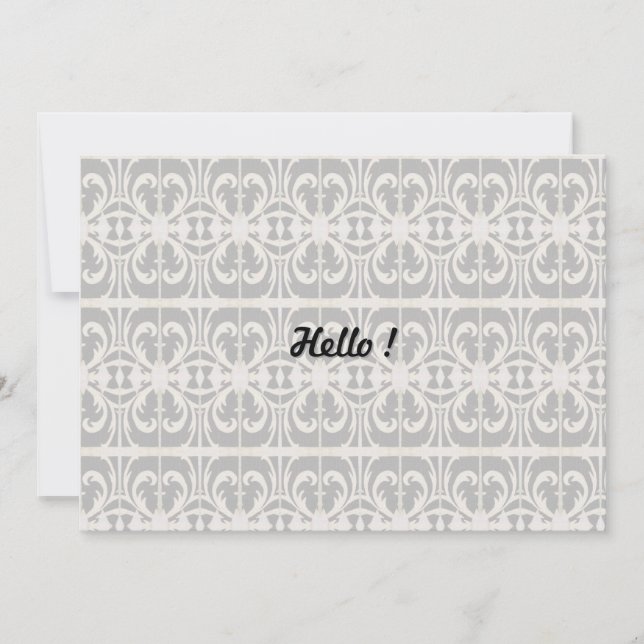 Invitation Élégant noir et blanc (Devant)