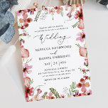 Invitation Elégant Peach Botanical Garden Wedding<br><div class="desc">Cette élégante invitation des collections Pink Pressé Floral présente de mignons flancs d'aquarelle rose poussiéreux aux délicates vignes verdoyantes,  assortis à une police de caractères de script moderne. Parfait pour toute saison. Pour effectuer des modifications anticipées,  sélectionnez Personnaliser -> Modifier à l'aide de l'outil de conception.</div>