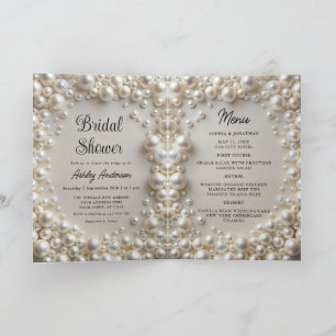 Invitation Elegant Pearls Bridal Show