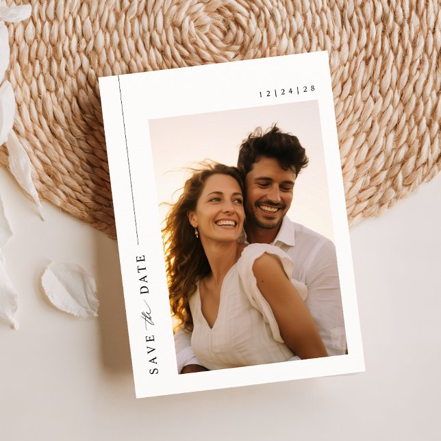 Invitation Élégant Photo Destination Mariage Enregistrer La D (Créateur téléchargé)