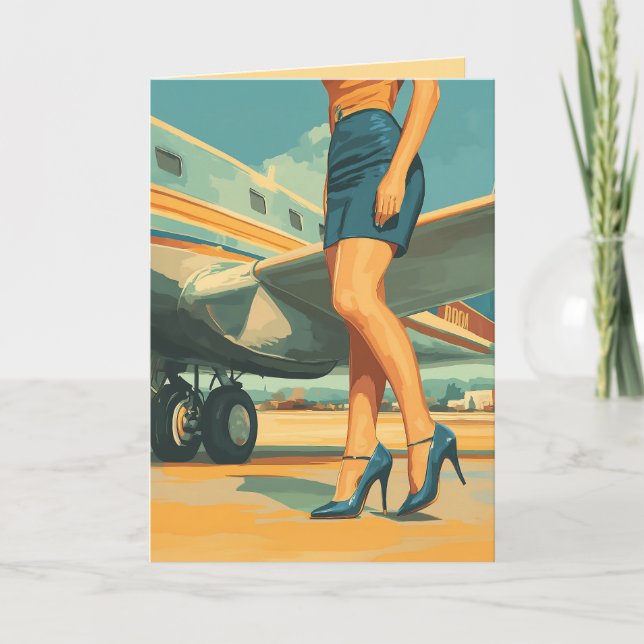 Invitation Élégant pilote du Jet (Devant)