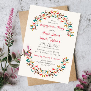 Invitation Élégant Romantique Moderne Fleur de Mariage