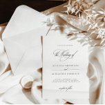Invitation Élégant romantique Monogramme Classé Mariage<br><div class="desc">Capturant l'essence du romantisme classique, cette invitation est le choix idéal pour les couples à la recherche d'une touche de nostalgie mêlée à l'élégance moderne. Conçu pour coordonner avec la collection de Faire-part de mariage "Augusta". Pour modifier les détails, cliquez sur "Détails". Pour déplacer le texte ou modifier la taille,...</div>