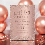 Invitation Elégant Rose métallique Parties scintillant d'or 2<br><div class="desc">Célébrez le 21e anniversaire en style avec cette Elégante Parties scintillant d'or Rose métallique 21e Invitation anniversaire! Le superbe design en or rose métallique, associé à des accents de parties scintillant étincelants, dégage élégance et glamour. Cette invitation donne le ton d'une célébration inoubliable, idéale pour ceux qui veulent marquer leur...</div>
