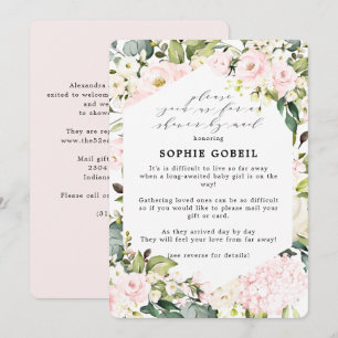 Invitation Élégant rose pâle Floral par Baby shower de messag