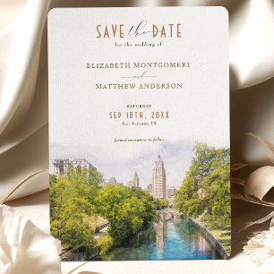 Invitation Elégant San Antonio, Texas Save-the-Date