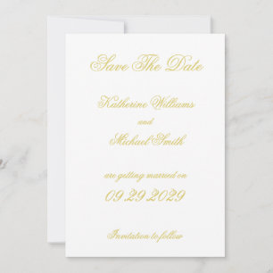 Invitation Élégant Script Île Citron Mariage Enregistrer La D