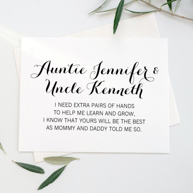 Invitation Elégant Serez-Vous Mes Parents Proposition (Créateur téléchargé)