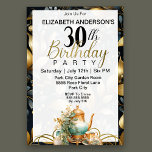 Invitation Elégant set de thé 30e anniversaire<br><div class="desc">Elégant Thé Set 30e Anniversaire Invitation Pour Femmes. Il Est Facile De Changer L'Exemple De Texte En Vous Propre En Cliquant Sur Personnaliser. Cliquez Sur Personnaliser/Modifier Avec L'Outil De Création Pour Modifier Le Type De Police, La Couleur De Police, La Taille De Police, Ou Pour Ajouter/Supprimer/Modifier Le Texte Ou Les...</div>