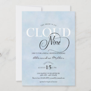 Invitation Élégant Shower de Mariage à l'Aquarelle