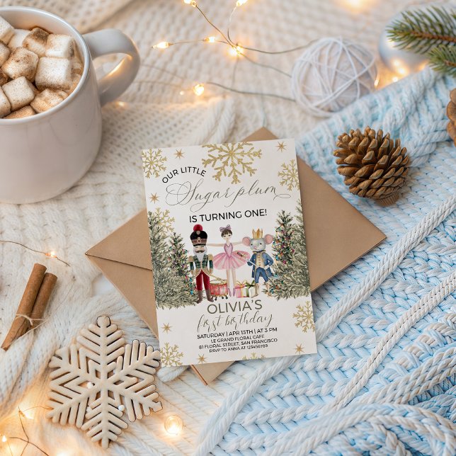 Invitation Elegant Sugar Plum Nutcracker Invite (Créateur téléchargé)