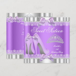 Invitation Élégant Sweet 16 Sweet sixteen Party Lavender dent