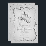 Invitation Élégant transport d'argent Livre blanc de contes S<br><div class="desc">Customisez cette invitation avec vos coordonnées pour votre événement.</div>