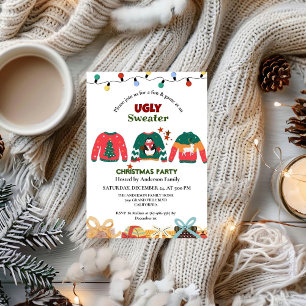 Invitation ELegant Ugly Sweater fête de noël