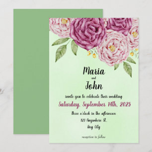 Invitation Élégant unique chic romantique minimaliste classiq