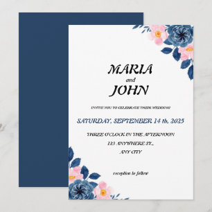 Invitation Élégant unique chic romantique minimaliste classiq