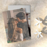 Invitation Élégant Vellum Overlay 2 Mariage photo<br><div class="desc">Créez la faire-part de mariage parfaite avec ce magnifique, élégant, tendance faire-part de mariage photo en faux velours, avec lettrage à la main et une deuxième photo fiançailles au dos de l'invitation. NOTE DU CRÉATEUR : La "superposition vellum" sur ce produit est un effet numérique." Contacter le concepteur pour les...</div>
