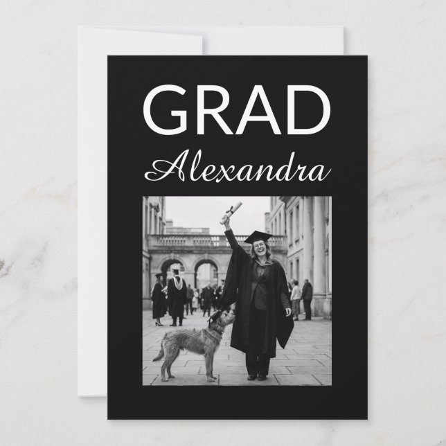 Invitation Elegant Veterinary Medicine Graduation Party (Devant)