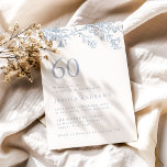 Invitation Elégant Victorien vintage 60e anniversaire<br><div class="desc">Vintage Victorian Elegant 60th Birthday Invitation Voir la collection correspondante dans notre Niche and Nest Store</div>