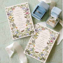 Élégant Vintage Fleur sauvage Mariage