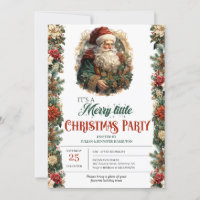 Élégant vintage rétro classique Santa Claus