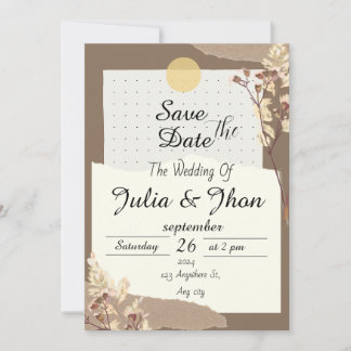 Invitation Elegant Wedding Design