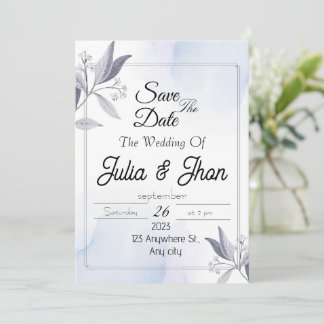 Invitation Elegant Wedding Design